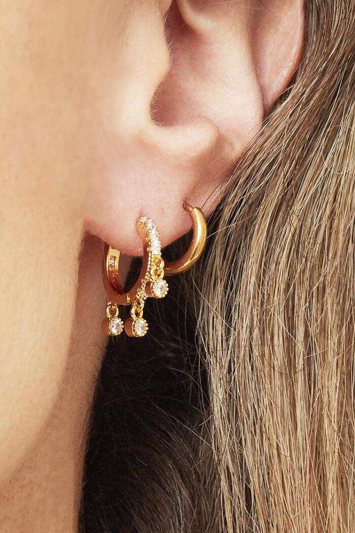 Radiant Gold and Copper Earrings