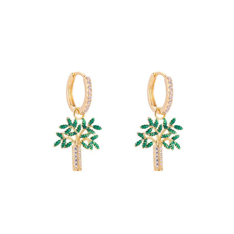 Gold Palm Tree Earrings
