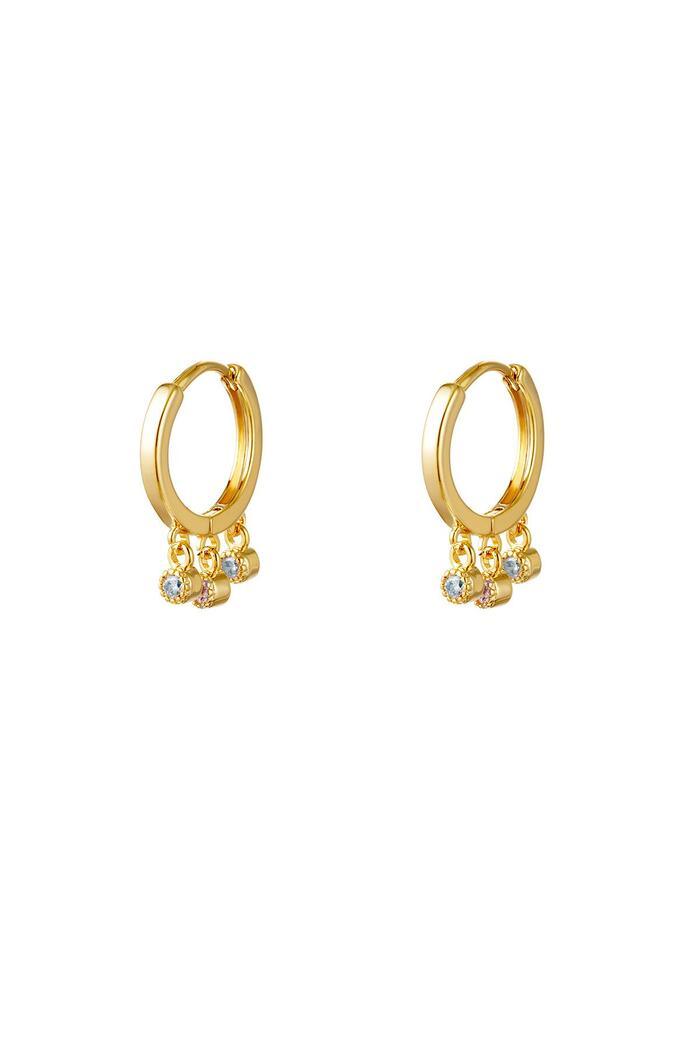 Radiant Gold and Copper Earrings