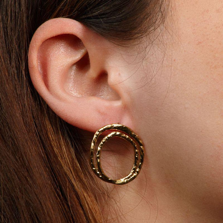 Caron Stainless Steel Statement Earrings