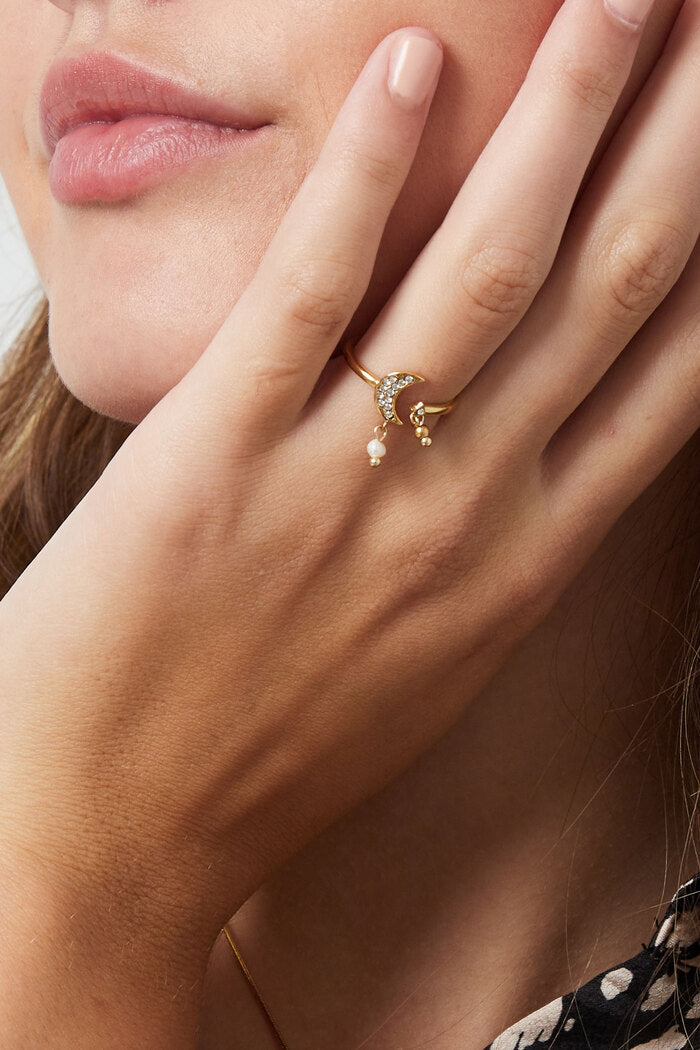 Gold Moon Ring