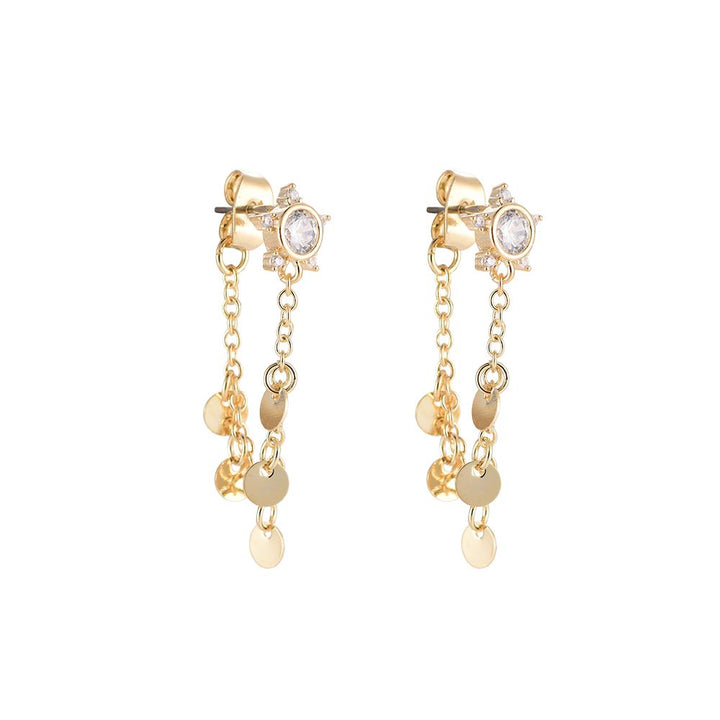 Stellar Eclipse Gold-plated Ear Studs