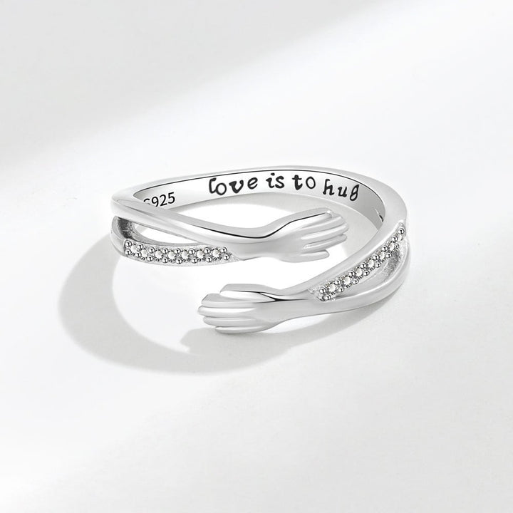 Sterling Silver Hug Ring – A Symbol of Love and Comfort