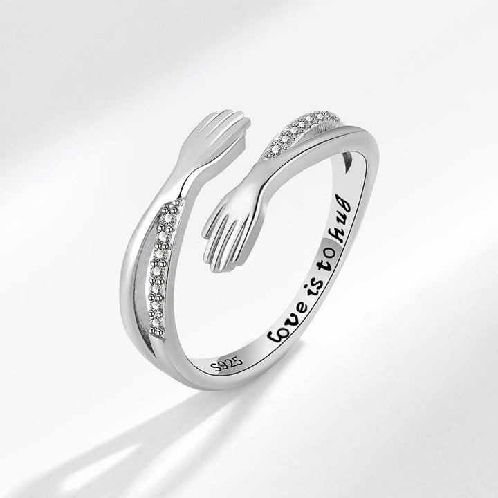 Sterling Silver Hug Ring – A Symbol of Love and Comfort