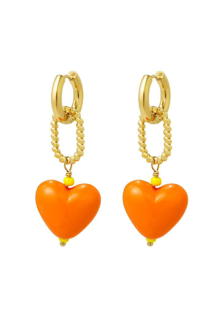 Orange zest earrings