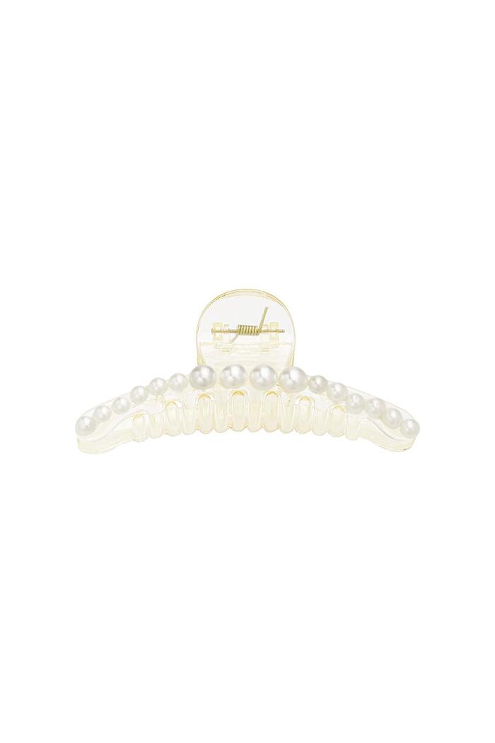 Hairclip Gemma White Plastic