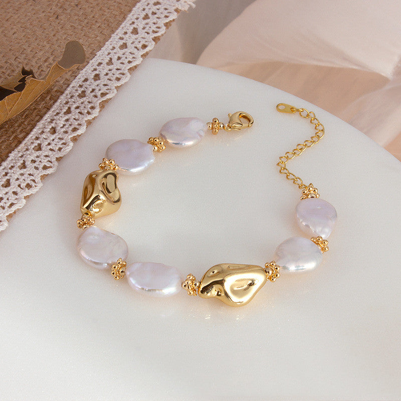 Freshwater Pearl Necklace and Bracelet Set