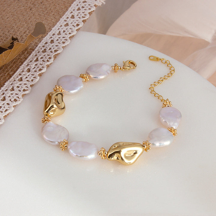 Freshwater Pearl Necklace and Bracelet Set