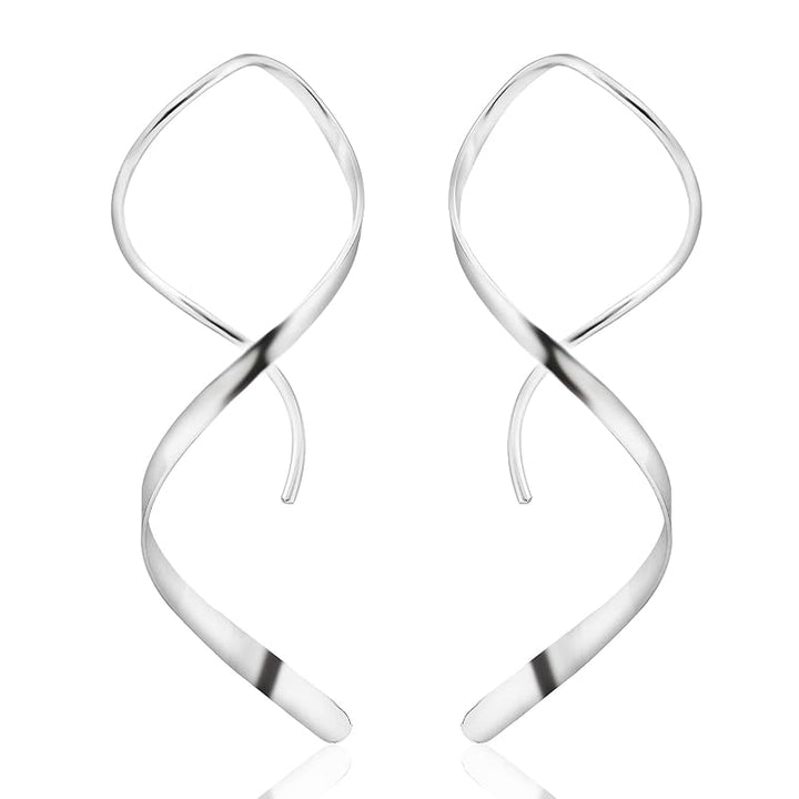 925 Sterling Silver Spiral Threader Earrings