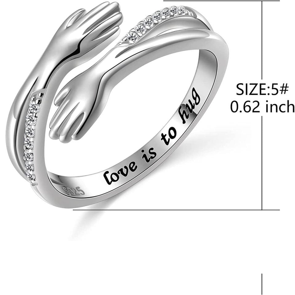 Sterling Silver Hug Ring – A Symbol of Love and Comfort