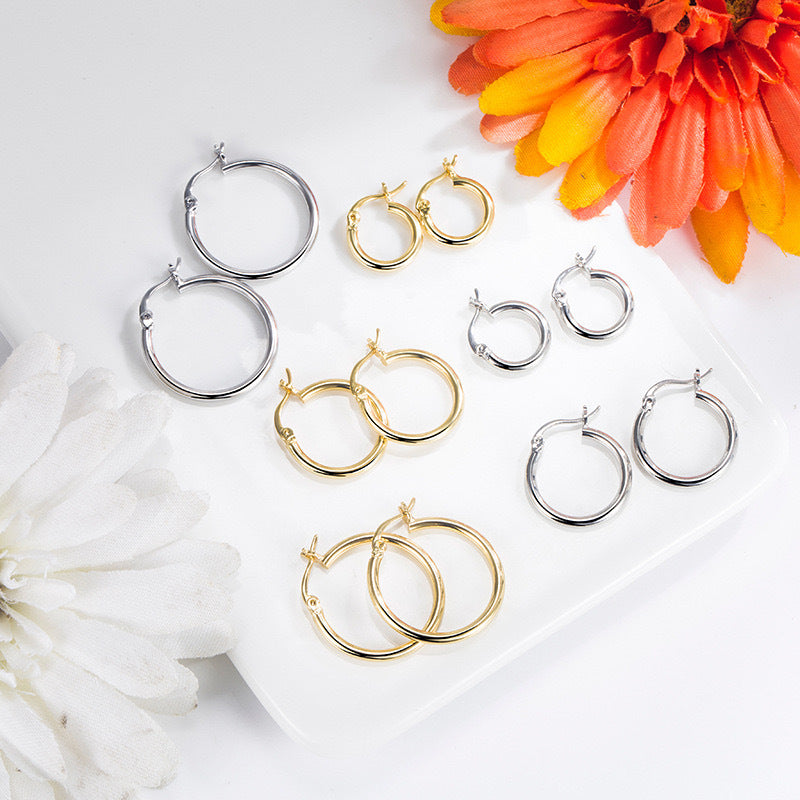 Chunky Hoop Earrings