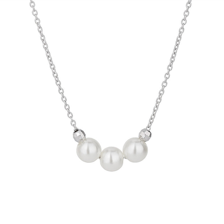 Triple Pearl Elegance Necklace