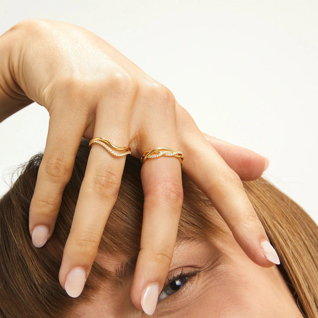 V-Shaped Silver Ring