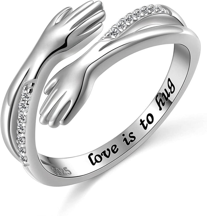 Sterling Silver Hug Ring – A Symbol of Love and Comfort